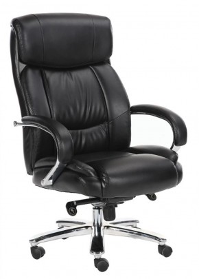 Кресло офисное BRABIX "Direct EX-580" (хром/рециклированная кожа/черное) 531824 в Первоуральске - pervouralsk.ok-mebel.com | фото 1