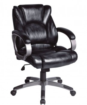 Кресло офисное BRABIX "Eldorado EX-504", экокожа, черное, 530874 в Первоуральске - pervouralsk.ok-mebel.com | фото 1