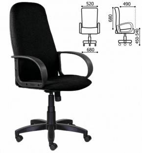 Кресло офисное BRABIX "Praktik EX-279" (ткань/кожзам, черное) 532017 в Первоуральске - pervouralsk.ok-mebel.com | фото 4