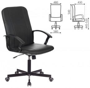 Кресло офисное BRABIX "Simple EX-521" (экокожа, черное) 532103 в Первоуральске - pervouralsk.ok-mebel.com | фото 2