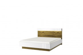 Кровать 160 с подъемником, TORINO, цвет белый/Дуб наварра в Первоуральске - pervouralsk.ok-mebel.com | фото