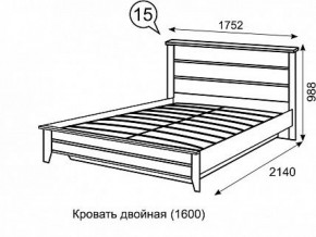 Кровать 1600 с ПМ София 15 в Первоуральске - pervouralsk.ok-mebel.com | фото 3