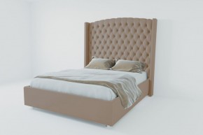 Кровать Берлин ЛЮКС с ПМ 2000 (велюр серый) в Первоуральске - pervouralsk.ok-mebel.com | фото 2