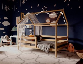 Кровать-домик 80*190 без покраски (без ящиков) в Первоуральске - pervouralsk.ok-mebel.com | фото