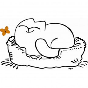 Кровать двухуровневая Кот № 900.1 ПРАВАЯ (туя светлая/белый) в Первоуральске - pervouralsk.ok-mebel.com | фото 2