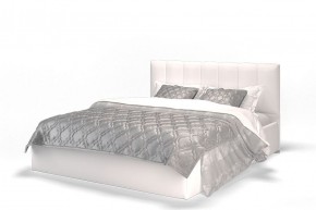 Кровать Элен 1600 + основание с ПМ (Vega white) белый в Первоуральске - pervouralsk.ok-mebel.com | фото 1