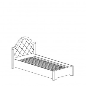 Кровать одинарная №914 Флора с мягким элементом в Первоуральске - pervouralsk.ok-mebel.com | фото 2