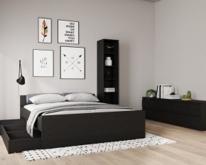 Кровать ОРИОН двухспальная с ортопедическим основанием 180х200, цвет Дуб Венге в Первоуральске - pervouralsk.ok-mebel.com | фото 3