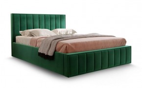 Кровать "Вена" 1600 СТАНДАРТ Вариант 1 Мора зеленый + бельевой ящик с кроватным основанием и подъемным механизмом в Первоуральске - pervouralsk.ok-mebel.com | фото