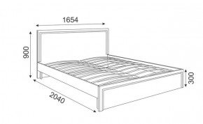 Кровать 1.6 Беатрис М07 Стандарт с ортопедическим основанием (дуб млечный) в Первоуральске - pervouralsk.ok-mebel.com | фото 2