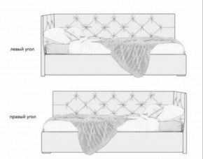 Кровать угловая Лилу интерьерная +основание/ПМ/бельевое дно (120х200) в Первоуральске - pervouralsk.ok-mebel.com | фото 5
