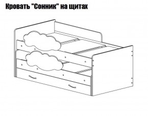 Кровать выкатная Соник (800*1900) в Первоуральске - pervouralsk.ok-mebel.com | фото 2