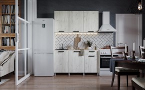 Кухня ДИОР 1500 (Белый/Дуб Крафт белый) в Первоуральске - pervouralsk.ok-mebel.com | фото