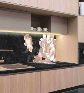 Кухонный фартук со столешницей (А-05) в едином стиле (3050 мм) в Первоуральске - pervouralsk.ok-mebel.com | фото