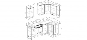 Кухонный гарнитур Антик 2000*1200 (Стол. 26мм) в Первоуральске - pervouralsk.ok-mebel.com | фото 2