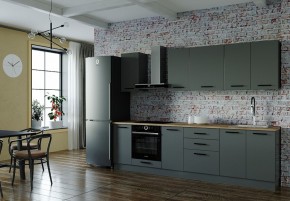 Кухонный гарнитур Антрацит 2800 (Стол. 26мм) в Первоуральске - pervouralsk.ok-mebel.com | фото