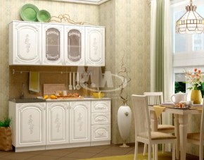 ЛИЗА-2 Кухонный гарнитур 1,7 Белый глянец холодный в Первоуральске - pervouralsk.ok-mebel.com | фото