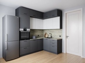 Кухонный гарнитур Меренга 2200*1700 (Стол. 38мм) в Первоуральске - pervouralsk.ok-mebel.com | фото