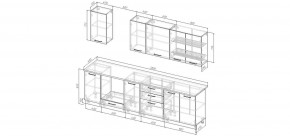 Кухонный гарнитур Санторини 2800 (Стол. 38мм) в Первоуральске - pervouralsk.ok-mebel.com | фото 2