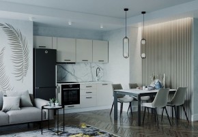 Кухонный гарнитур Шампань 2550 (Стол. 26мм) в Первоуральске - pervouralsk.ok-mebel.com | фото