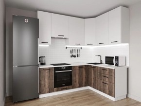 Кухонный гарнитур Старое Дерево 2200*1600 h950 (Стол. 38мм) в Первоуральске - pervouralsk.ok-mebel.com | фото