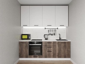 Кухонный гарнитур Старое Дерево 2200 h950 (Стол. 26мм) в Первоуральске - pervouralsk.ok-mebel.com | фото