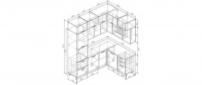 Кухонный гарнитур Умбра 2200*1700 (Стол. 26мм) в Первоуральске - pervouralsk.ok-mebel.com | фото 2