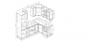 Кухонный гарнитур Умбра 2400*1600 (Стол. 38мм) в Первоуральске - pervouralsk.ok-mebel.com | фото 2