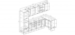 Кухонный гарнитур Умбра 3200*1400 (Стол. 38мм) в Первоуральске - pervouralsk.ok-mebel.com | фото 2