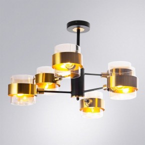 Люстра на штанге Arte Lamp Carlo A8205SP-6BK в Первоуральске - pervouralsk.ok-mebel.com | фото 2
