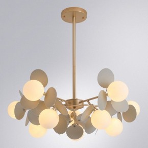 Люстра на штанге Arte Lamp Peacock A1369SP-10GY в Первоуральске - pervouralsk.ok-mebel.com | фото 2