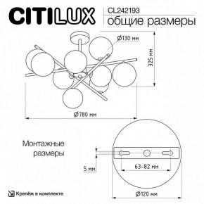 Люстра на штанге Citilux Ronny CL242193 в Первоуральске - pervouralsk.ok-mebel.com | фото 8