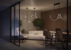 Люстра на штанге Maytoni Wabi MOD428PL-L27BK в Первоуральске - pervouralsk.ok-mebel.com | фото 6