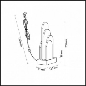 Настольная лампа декоративная Odeon Light Foros 5438/12TL в Первоуральске - pervouralsk.ok-mebel.com | фото 5