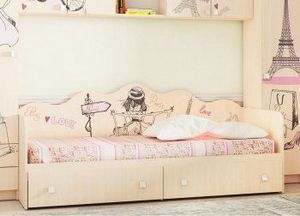 Кровать для детской КР24 Париж в Первоуральске - pervouralsk.ok-mebel.com | фото 2