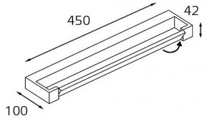 Подсветка для зеркала Italline IT01-1068/45 IT01-1068/45 black в Первоуральске - pervouralsk.ok-mebel.com | фото 2