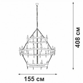 Подвесная люстра Vitaluce V1872 V1872-7/16+8+8 в Первоуральске - pervouralsk.ok-mebel.com | фото 3