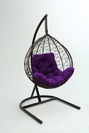 Подвесное кресло Бароло (коричневый/фиолетовый) в Первоуральске - pervouralsk.ok-mebel.com | фото