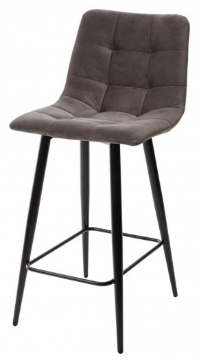 Полубарный стул CHILLI-QB графит #14, велюр / черный каркас (H=66cm) М-City в Первоуральске - pervouralsk.ok-mebel.com | фото 1