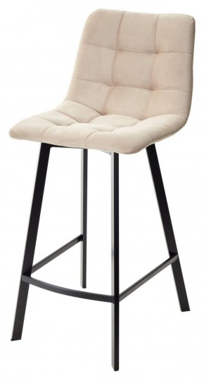 Полубарный стул CHILLI-QB SQUARE бежевый #5, велюр / черный каркас (H=66cm) М-City в Первоуральске - pervouralsk.ok-mebel.com | фото 1