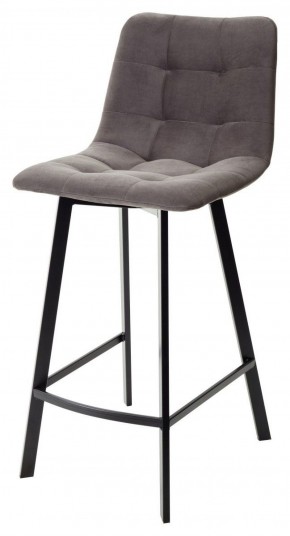 Полубарный стул CHILLI-QB SQUARE графит #14, велюр / черный каркас (H=66cm) М-City в Первоуральске - pervouralsk.ok-mebel.com | фото 1