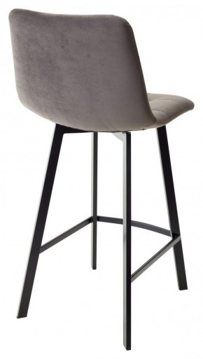 Полубарный стул CHILLI-QB SQUARE графит #14, велюр / черный каркас (H=66cm) М-City в Первоуральске - pervouralsk.ok-mebel.com | фото 3