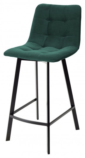 Полубарный стул CHILLI-QB SQUARE зеленый #19, велюр / черный каркас (H=66cm) М-City в Первоуральске - pervouralsk.ok-mebel.com | фото 1