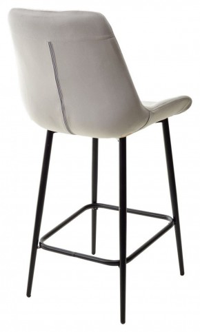 Полубарный стул ХОФМАН, цвет H-09 Светло-серый, велюр / черный каркас H=63cm М-City в Первоуральске - pervouralsk.ok-mebel.com | фото 6