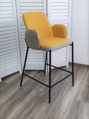 Полубарный стул NYX (H=65cm) VF106 желтый / VF120 серый М-City в Первоуральске - pervouralsk.ok-mebel.com | фото