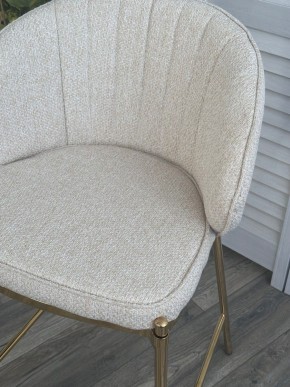 Полубарный стул WENDY TRF-11 светло-бежевый, ткань / золотой каркас (H=65) М-City в Первоуральске - pervouralsk.ok-mebel.com | фото