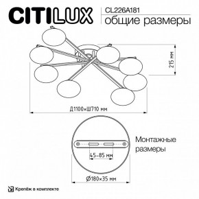 Потолочная люстра Citilux Atman Smart CL226A181 в Первоуральске - pervouralsk.ok-mebel.com | фото 10