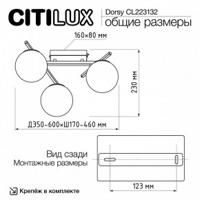 Потолочная люстра Citilux Dorsy CL223132 в Первоуральске - pervouralsk.ok-mebel.com | фото 12