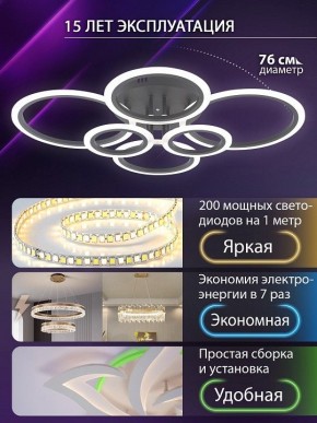 Потолочная люстра Natali Kovaltseva HOME LED LAMPS 81440 в Первоуральске - pervouralsk.ok-mebel.com | фото 5