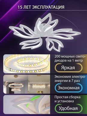 Потолочная люстра Natali Kovaltseva RIF LED LAMPS 81118/4C в Первоуральске - pervouralsk.ok-mebel.com | фото 5